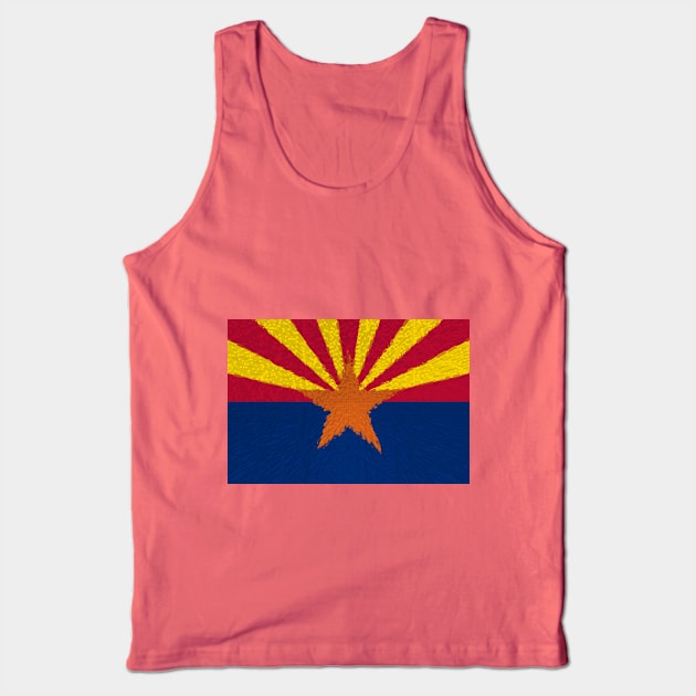 Extruded flag of Arizona Tank Top by DrPen